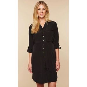 Motherhood Maternity Tie Front Button Down Dress